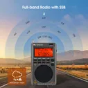 Retekess TR110 FM/MW/SW/LSB/AIR/CB/VHF/UHF Portable Full Band Digital Radio with Alerts NOAA