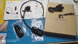 🛍 Беспроводной микрофон Retekess TT123 2,4G с головным креплением, передатчик с приемником для голосового усилителя